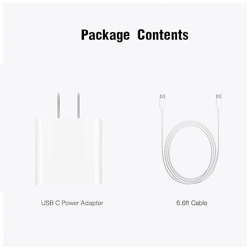 iPhone 17 Charger, 20W USB C Wall Fast Charger Cable for iPhone 17Air, 17 16 15 Pro Max, 16 15 Plus, usb c to usb-c Cord for iPad 10th/11 Gen,iPad Pro 12.9,iPad Air 5th/4th Charger Cord,Charging Block thumbnail 5