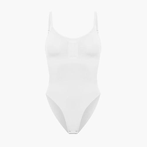 creamy fabrics Damen Figurformender Shapewear Bodysuit mit Slip-Rückenteil – Starke Kompression für Bauch & Taille – Nahtloser Body mit Po-Lifting & Verstellbaren Trägern thumbnail 2