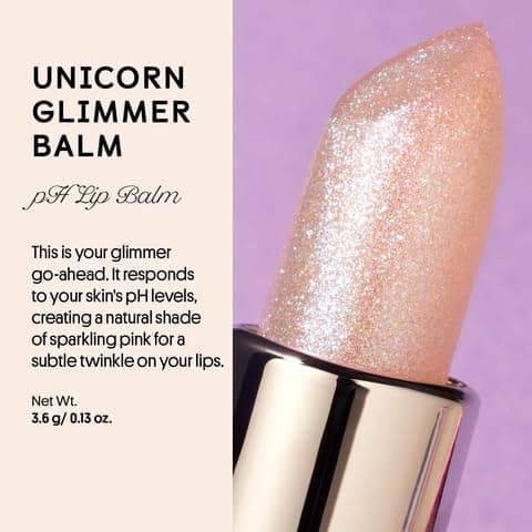 Winky Lux Unicorn Glimmer Balm & Rose Glimmer Balm Duo – Hydrating ph Lip Balm, Natural Pink Tint with pH Color Changing, Moisturize & Soften Lips While Leaving Sheer Pink Tint, with Vanilla Scent thumbnail 2