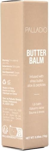 Palladio Butter Balm - Hydrating Lip Balm with Sheer Tint, Aloe, Peptides, Shea Butter, and Vegan Formulation for Instant Moisture, Shine, and Soothing Lip Care, French Vanilla thumbnail 7