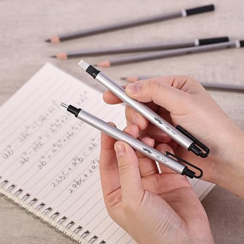 Mr. Pen- Pen Style Eraser Set, 2 Pack, Square & Round Tip thumbnail 7