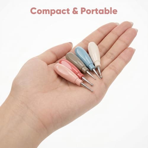 aderroo 5 in 1 Nail Dotting Pen, Nail Dotting Tool with 5 Detachable Color-Coded Tip Sizes 0.6/0.7/1.3/1.8/2.3mm, Portable Dotting Tools Nail Art for Flowers, Polka Dots and DIY Nail Design (5PCS) thumbnail 3