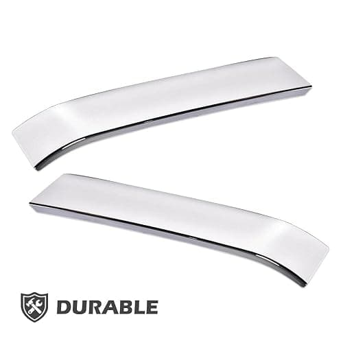 PIT66 Grille Trim Set, Compatible with 2003-2007 Chevy Silverado 1500 Classic HD 2500 3500 LH RH Driver & Passenger Side, 2 Pcs, (Chrome) thumbnail 7