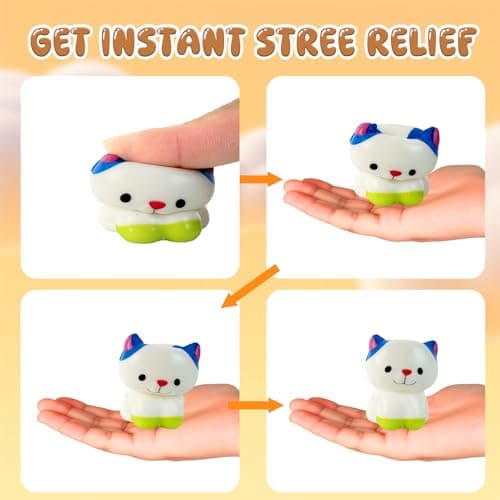 24PCS Animal Squishy Toys, Slow Rising Squishy Stress Fidget Toys,Squishies Party Favors for Kids, Treasure Chest Prizes, Classroom Prizes for Boys Girls thumbnail 6