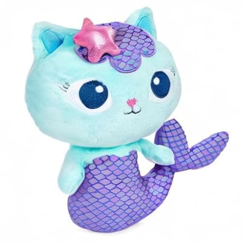 Gabby’s Dollhouse, 8-inch MerCat Purr-ific Plush Toy, Kids Toys for Ages 3 and up - Mercat thumbnail 9
