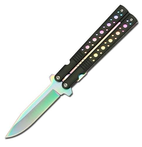 Snake Eye Tactical Spring Assisted Rainbow Blade Folding Aluminum Handle Pocket Eco'Gift LIMITED EDITION Knife thumbnail 3