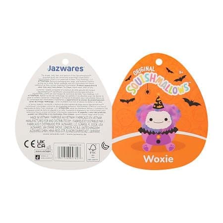 Squishmallows Woxie The Bigfoot Halloween 4.5" Squishy Stuffed Animal Toy thumbnail 4