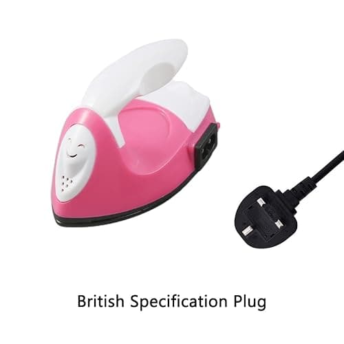 Culnflun Mini Electric Iron Portable DIY Clothes Electric Sewing Iron for Fuse Beads Patch DIY Shoes T-Shirts Heat Transfer Projects Supplies Quick Ironing thumbnail 4