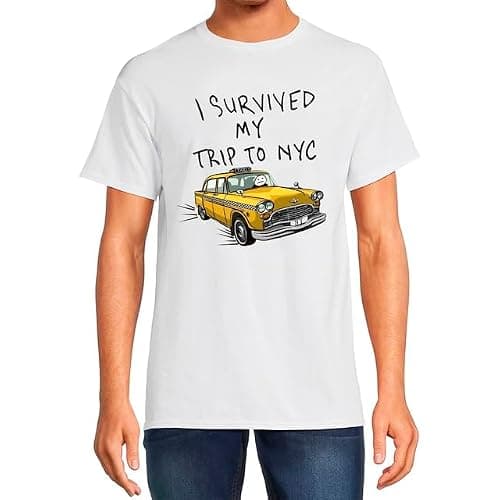 I Survived My Trip to NYC T-Shirt Funny Survived My Trip to New York Shirt Unisex Casual Short Sleeve Graphic Tees thumbnail 3