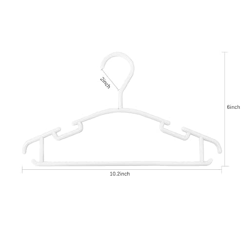 GoodtoU Baby Hangers 100Pack Kids Plastic Baby Clothes Hangers for Closet Small Children Infant Toddler Child thumbnail 3