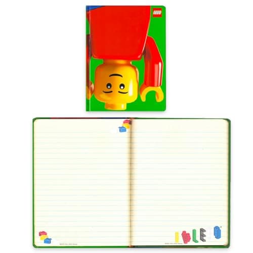 LEGO Journal - LEGO Minifigure Stationery Bundle with Hardcover Lined Notebook, Erasers, More | Boys Writing Journal School Supplies Style May Vary thumbnail 3