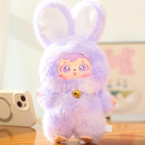 Samuel Magic Bunny Series - Plush Pendant Blind Box, Blind Box Figures, Random Cute Figures Collectible Home Decorations Birthday Gifts (Bunny (Single Box)) thumbnail 6
