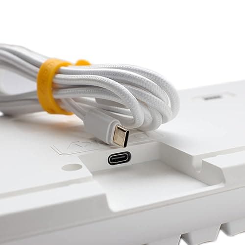 Ducky One 3 TKL Pure White Hotswap RGB Mechanical Keyboard (Cherry MX Brown) thumbnail 4