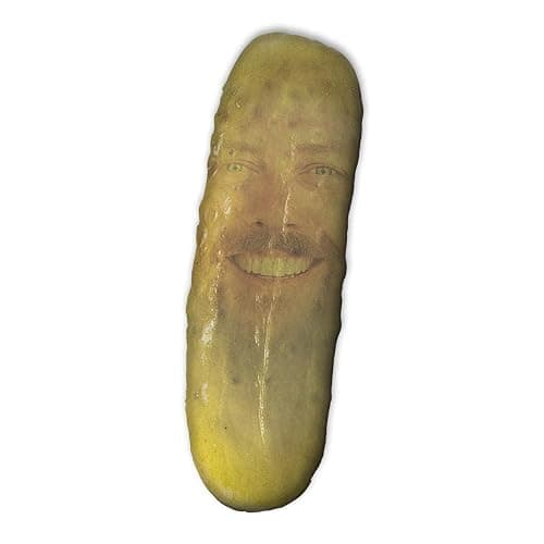 HANZSPROUT Custom Face Pickle Shaped Ugly Plush Pillow - Hiarious Food Pillows, Personalized Decorative Throw Pillow for Room Decor Sofa Chair - Image 1