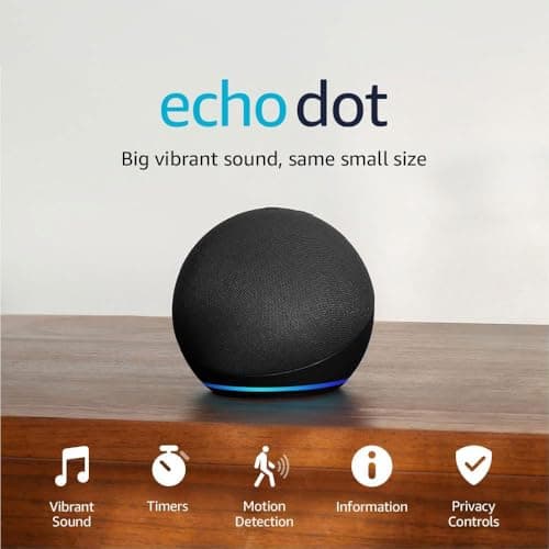 Echo Dot (5th Gen, 2022 release) | Smart speaker with Alexa | Charcoal thumbnail 7