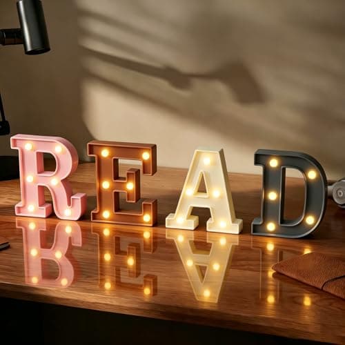 Reading Corner Decor For Classroom Read Sign Boho Classroom Decor Reading Nook Decor Read Light Up Letters Letter Lights - Image 1