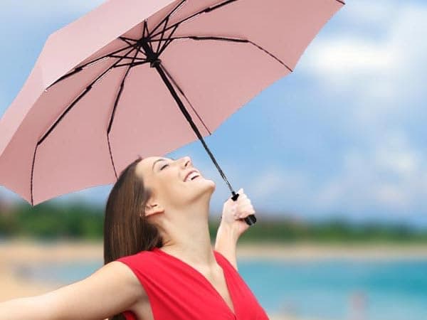 SIEPASA Windproof Travel Compact Umbrella-Automatic Umbrellas for Rain-Compact Folding Umbrella, Travel Umbrella Compact, Small Portable Windproof Umbrellas for Men Women Teenage.(Pink) thumbnail 7