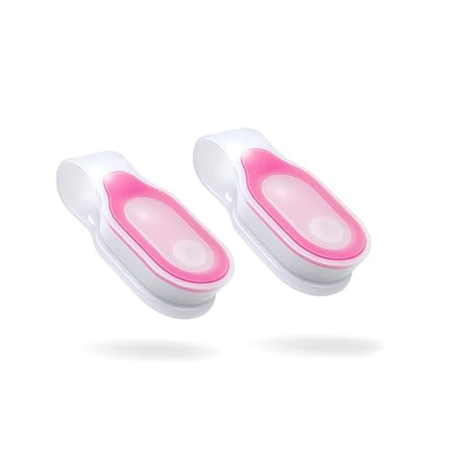 Nurse Light Clip On for Night Shift, 2 Pack Rechargeable Magnetic Nursing Night Light, Nurse Essentials, Hospital Nurse Scrub Lights, Handfree Clip-on Flashlight for Healthcare Workers, Pink & Pink - Image 1