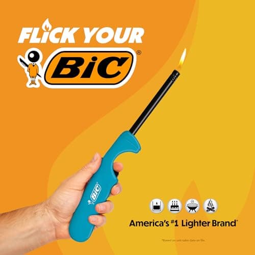 BIC Multi-purpose Lighters, Long Metal Wand for Grills and Fireplaces, Classic Collection, 4-Pack (Colors May Vary) thumbnail 5
