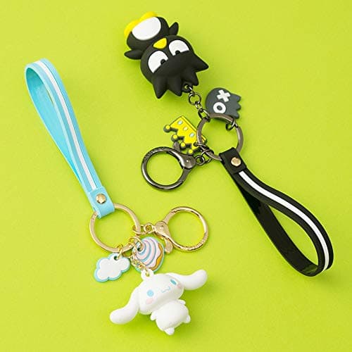 Cute Keychain Kawaii Anime Keychain, Hello Kitty, My Melody,Kuromi,Keroppi, Badtz-Maru, Cinnamoroll, Pompompurin - Hello Kitty thumbnail 8