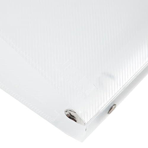 JAM PAPER Plastic 0.5 inch Binder - Clear 3 Ring Binder - Sold Individually thumbnail 6