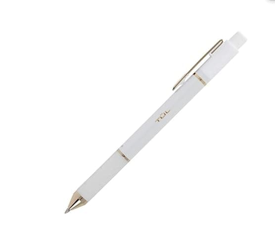 TUL Retractable Gel Pens, Limited Edition, Sunset Shades, Medium Point, 0.7 mm, Pearl White Barrel, Blue Ink, Pack of 4 thumbnail 3