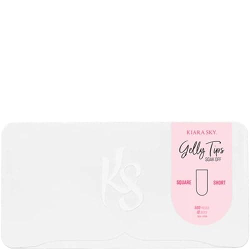 Kiara Sky Soak Off Gelly Tips 500 pieces - Square Short - Square Short - Image 1