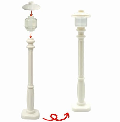 dspitwod City Street Lamp House Garden Building Accessories with Lights Trees and Flower Pot Block Toys Compatible with Major Bricks thumbnail 4