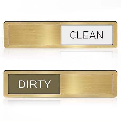 Dishwasher Magnet Clean Dirty Sign -Dishwasher Magnet Sign - Clean & Dirty Dishwasher Slider Indicator -Kitchen Signs - Image 1