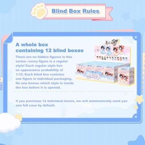 Bahomu Anime Blind Box, Random One Cute Pet Riding Adventures Series Mystery Box Figure for Mo Dao Zu Shi, Collectable PVC Figure for Birthday Gifts thumbnail 7