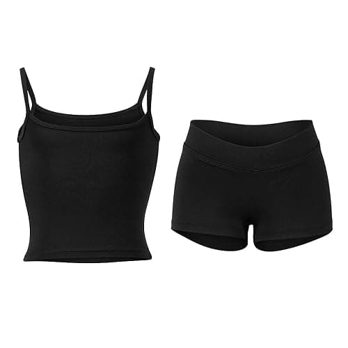 Dancecore Active Set with camisole top and shorts for Dance, Gymastics, Yoga - Image 1