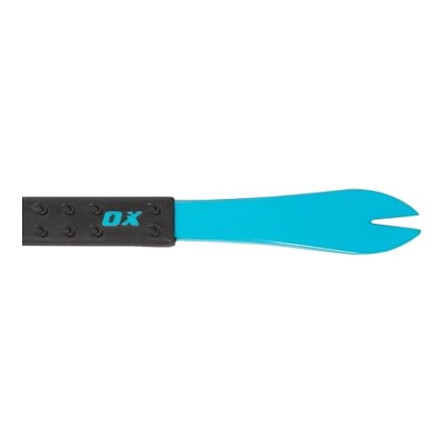 OX Tools Unique Hammer Head 12" Pry Bar - Multi-Functional Tool with Cats Paw, Crowbar | Rubber Grip, Polished Beveled Claws - Forged Steel Design for Strength and Durability thumbnail 8