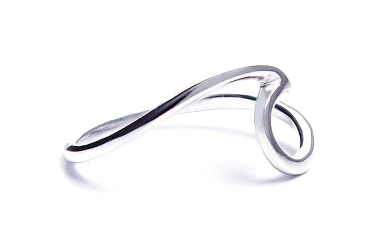 Pura Vida Silver Wave Ring - Image 1