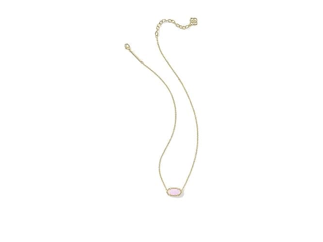 Kendra Scott, Womens, Elisa Necklace, Gold Blush Pink Opal, One Size thumbnail 2