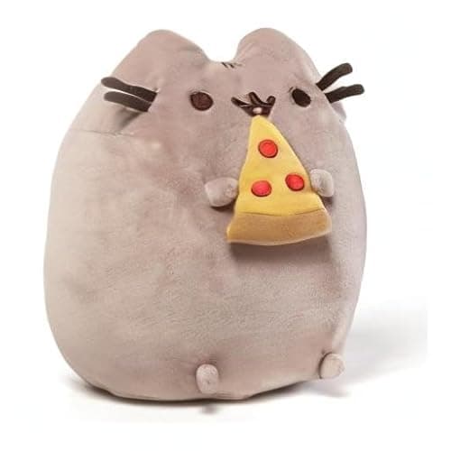 GUND Pusheen Snackable Pizza Plush, Stuffed Animal for Ages 8 and Up, 9.5”, Gray thumbnail 4
