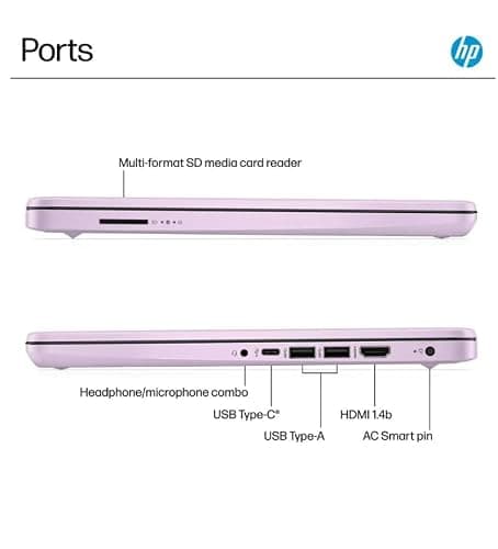 HP 2025 Student Business Laptop, Intel Processor N150(up to 3.6 GHz), 14 Inch LED Screen,16G RAM, 128GB Storange,1 Year Office 365, Windows 11 Home,Honey Lavender,w/YYY Accessories - 16G,128GB - Honey Lavender thumbnail 2