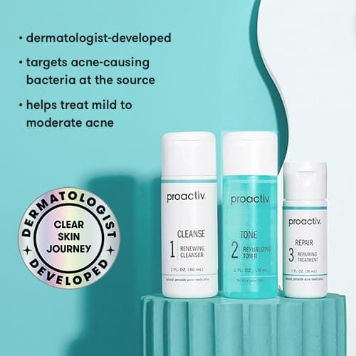 Proactiv 3 Step Acne Treatment - Benzoyl Peroxide Face Wash, Repairing Acne Spot Treatment for Face and Body, Exfoliating Toner - 30 Day Complete Acne Skin Care Kit thumbnail 6