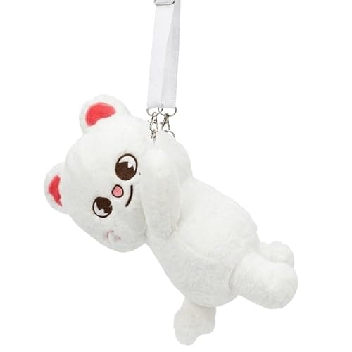 10 Inch, Skzoo Plush Soft Crossbody Bag, Cute Animal Stray Inspired Fuzzy Adjustable Strap Cartoon Bag - Image 1