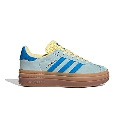 adidas Women's Crewht/Nindig/Magbei Gazelle Bold W Cream whiteNight Indigo/Magic Beige 8 US - 6.5 - Grey/Blue/Yellow-grey - Image 1