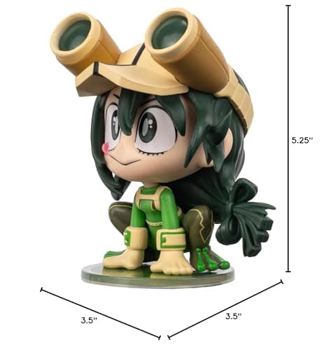 Total Anime Tsuyu Asui (Kawaii) - 4-Inch Scale Articulated Mini-Figure with Display Base thumbnail 7