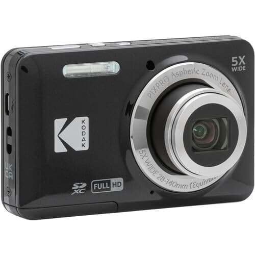 Kodak Pixpro FZ55 Digital Camera (Black) Bundle, Includes: SanDisk 128GB Memory Card, Hard Shell Camera Case, SD Card Reader and More (6 Items) thumbnail 3