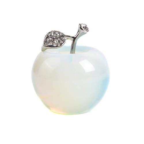 NUZUJX Healing Crystal Apple Paperweight Craft Decoration - Image 1