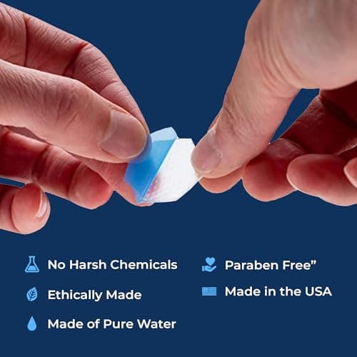 Hexagels Plus Aloe Vera - Advanced Healing Hydrogel Pads for Blister Prevention & Soothing Burn Care - Foot, Heel, Toe, & Ankle Protection, Pack of 50, 1-Inch Patches, by Medagel, Paraben Free Formula thumbnail 5
