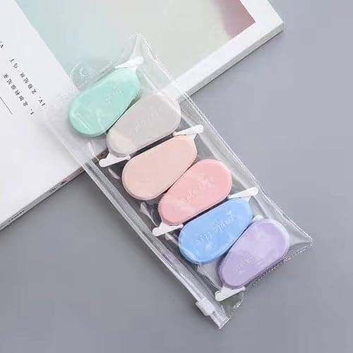 Correction Tapes, 6 Pack Macaron Color Correction Tape, 0.2 x 197 inch, Instant Corrections, Easy to Use Applicator, White Out Correction Tape for School, Office, Crafting thumbnail 5