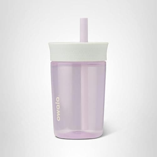 Owala Kids Insulation BPA-Free Plastic Tumbler with Spill Resistant Flexible Straw, Easy to Clean, Kids Water Bottle, Great for Travel, Dishwasher Safe, 15 Oz, Mint and Pink, (Unicorn) thumbnail 6