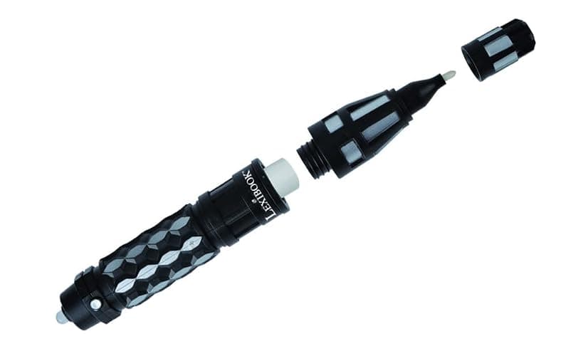LEXiBOOK - Spy Mission, Spy Pen with Invisible Ink to Write Secret Messages, UV decoding Lights and Secret Compartment, Black, RPSPY02 - Image 1