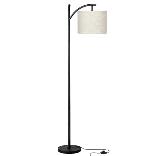 Ambimall Floor Lamps for Living Room with 3 Color Temperatures LED Bulb, Standing Lamp Tall with Adjustable Beige Shade, Tall Lamps for Bedroom Office Classroom Dorm Room Apartment, 9W Bulb Included - Beige - 60.6 Inches thumbnail 8