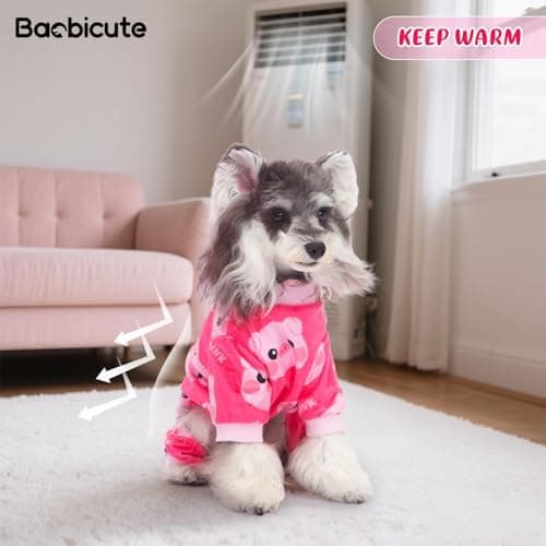 BAOBICUTE 4 Pack Dog Pajamas Soft Lightweight Dog Recovery Suit Onesie Clothes for Small Medium Female Pet Boys Girls Dogs thumbnail 6