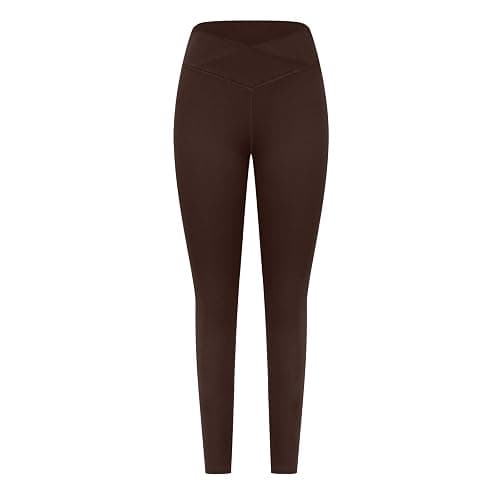 Womens Yoga Pants Crossover High Waisted Tummy Control Leggings Athletic Gym Workout Running Yoga Leggings for Women thumbnail 4