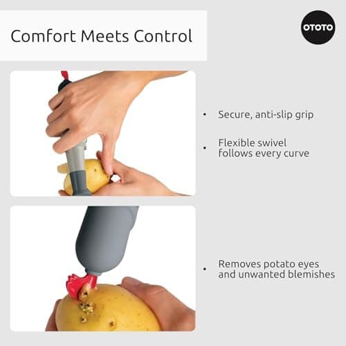 NEW OTOTO Sir Peels A-Lot Medieval Knight Vegetable Peeler - Swivel Vegetable Peelers for Potatoes, Fruits, Cute Gadgets, Gifts, Potato, Veggie, Fruit Peeler, Cute Kitchen Accessories thumbnail 8